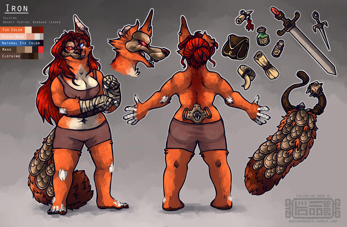 Reference Sheet (2018); $120. For @Remikih.