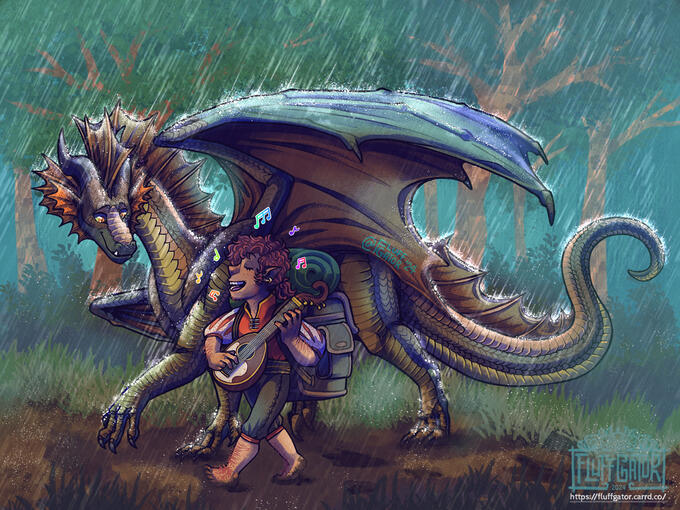 Portrait (2024); $130. For @FluffGator.